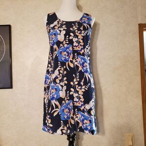 Gap Floral Shift Dress Racer Back …